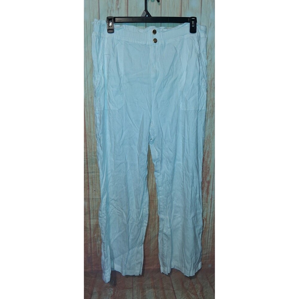INC International Concepts White Wide Leg Pants Sz XXL